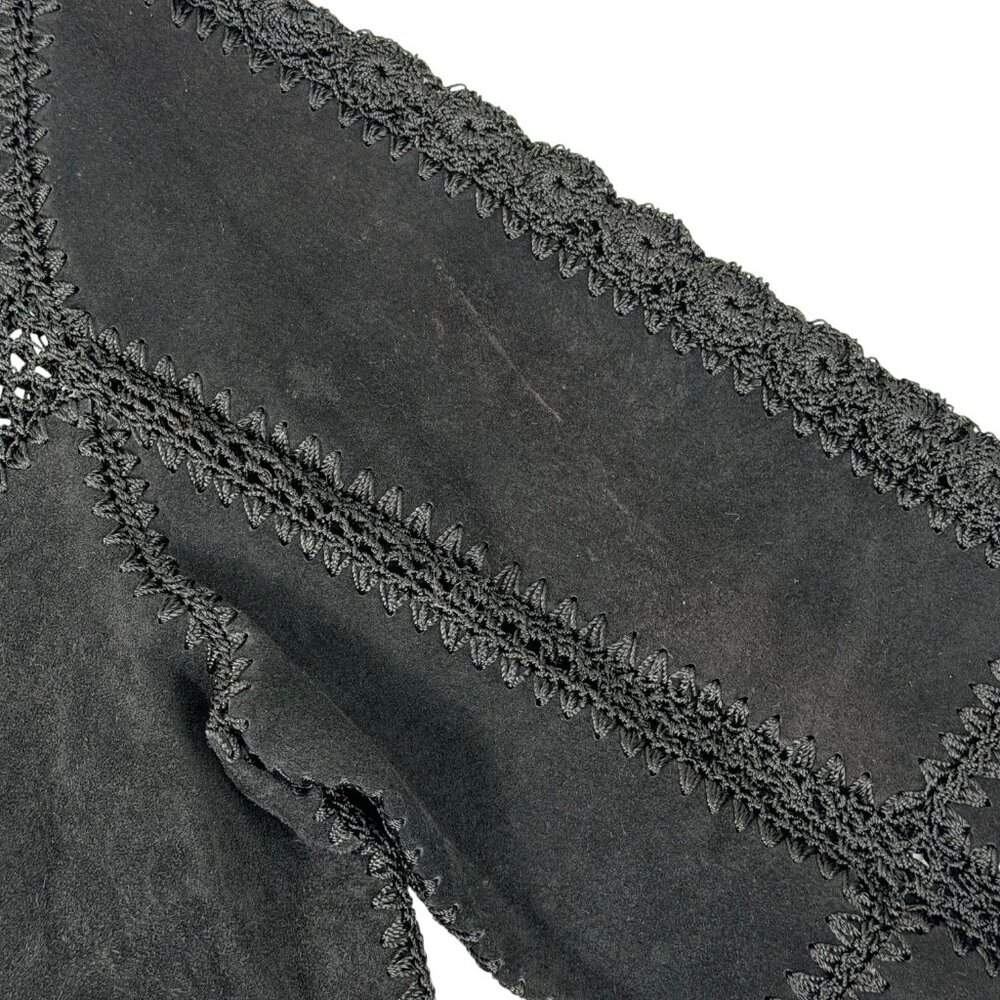 Suede Essentials Patchwork Suede Jacket | Black C… - image 4